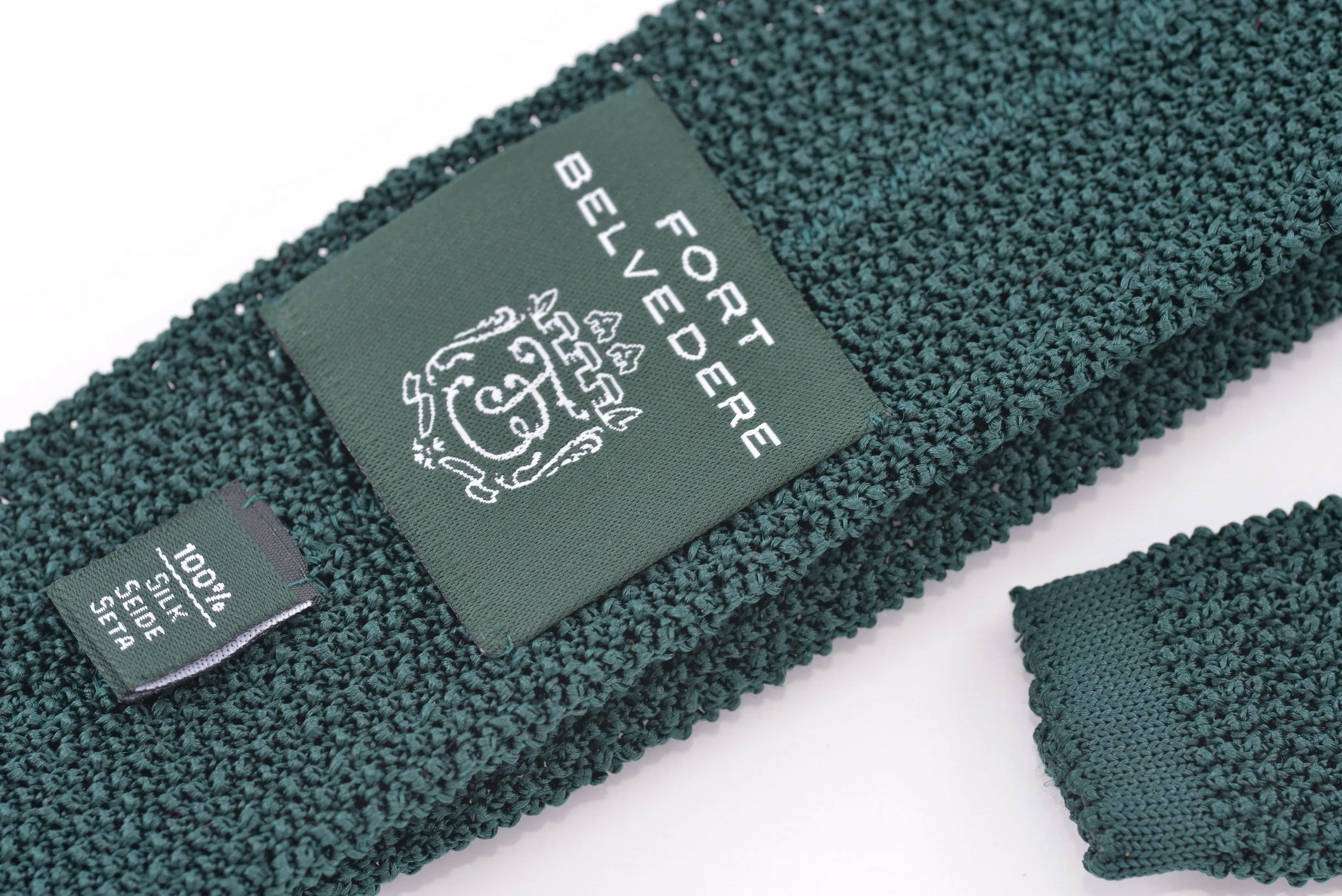 Hunter Green Silk Knit Tie