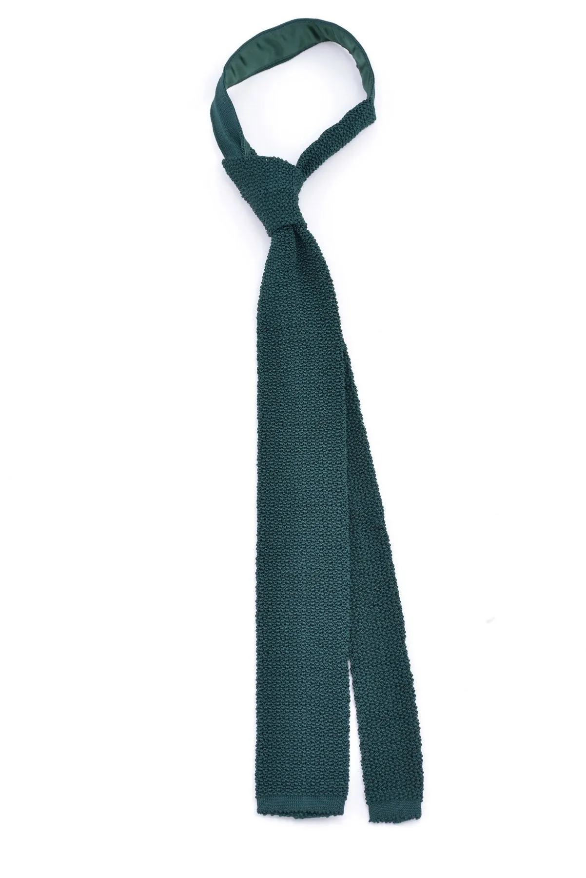 Hunter Green Silk Knit Tie