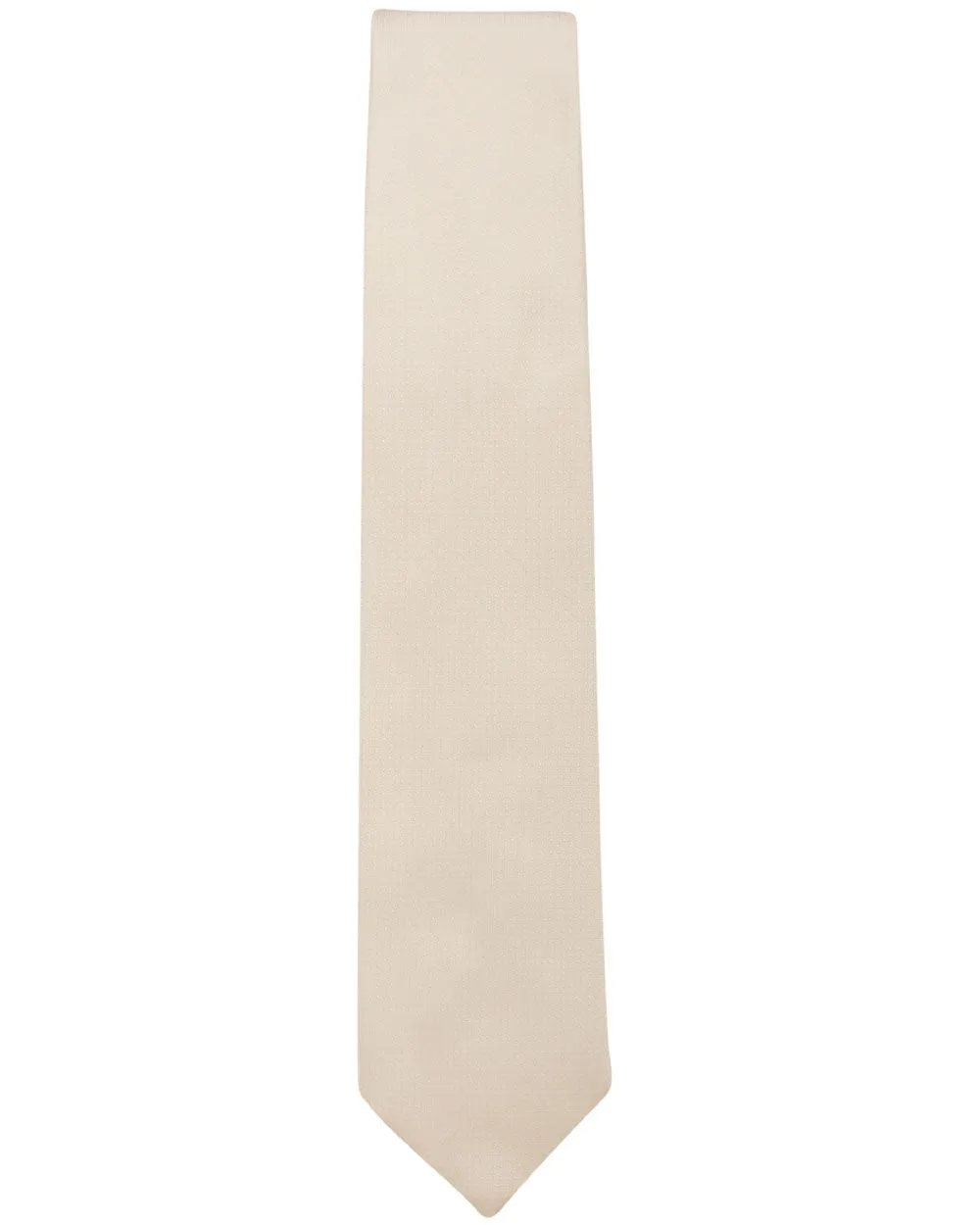 Ivory Texture Silk Tie