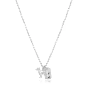 Jack Russell Terrier Personalised Silver Dog Tag Necklace