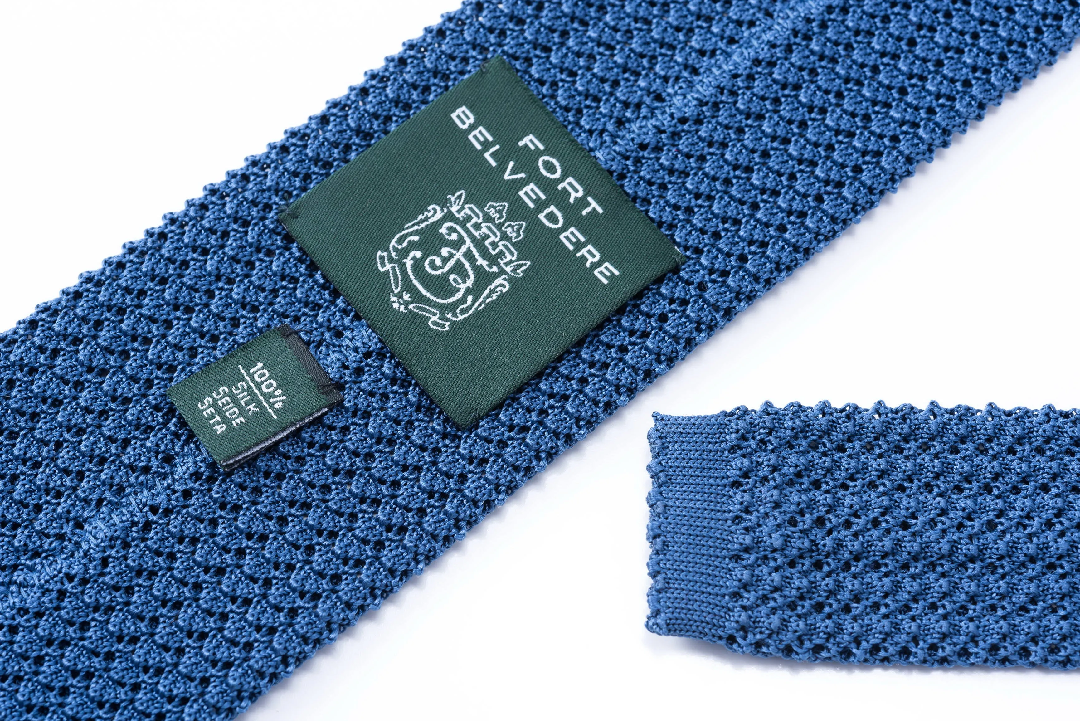 Light Blue Silk Knit Tie