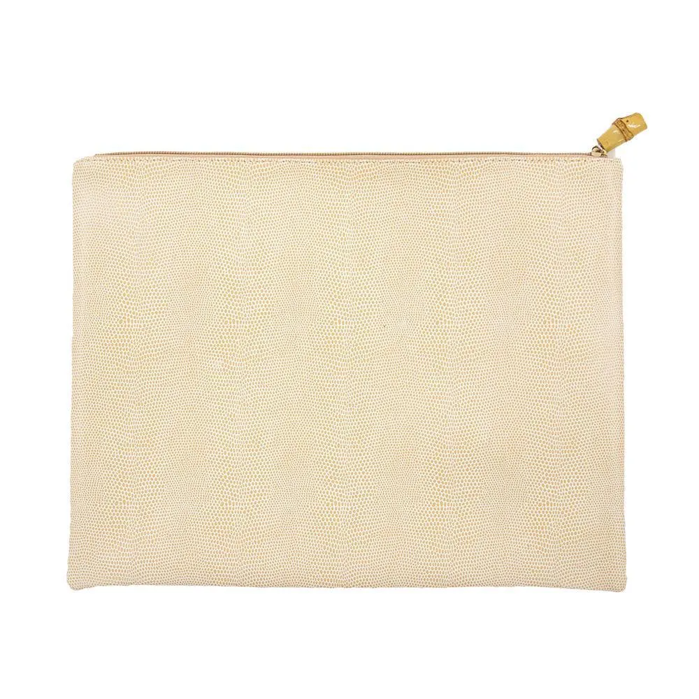 Lizard Flat Zipper Pouch