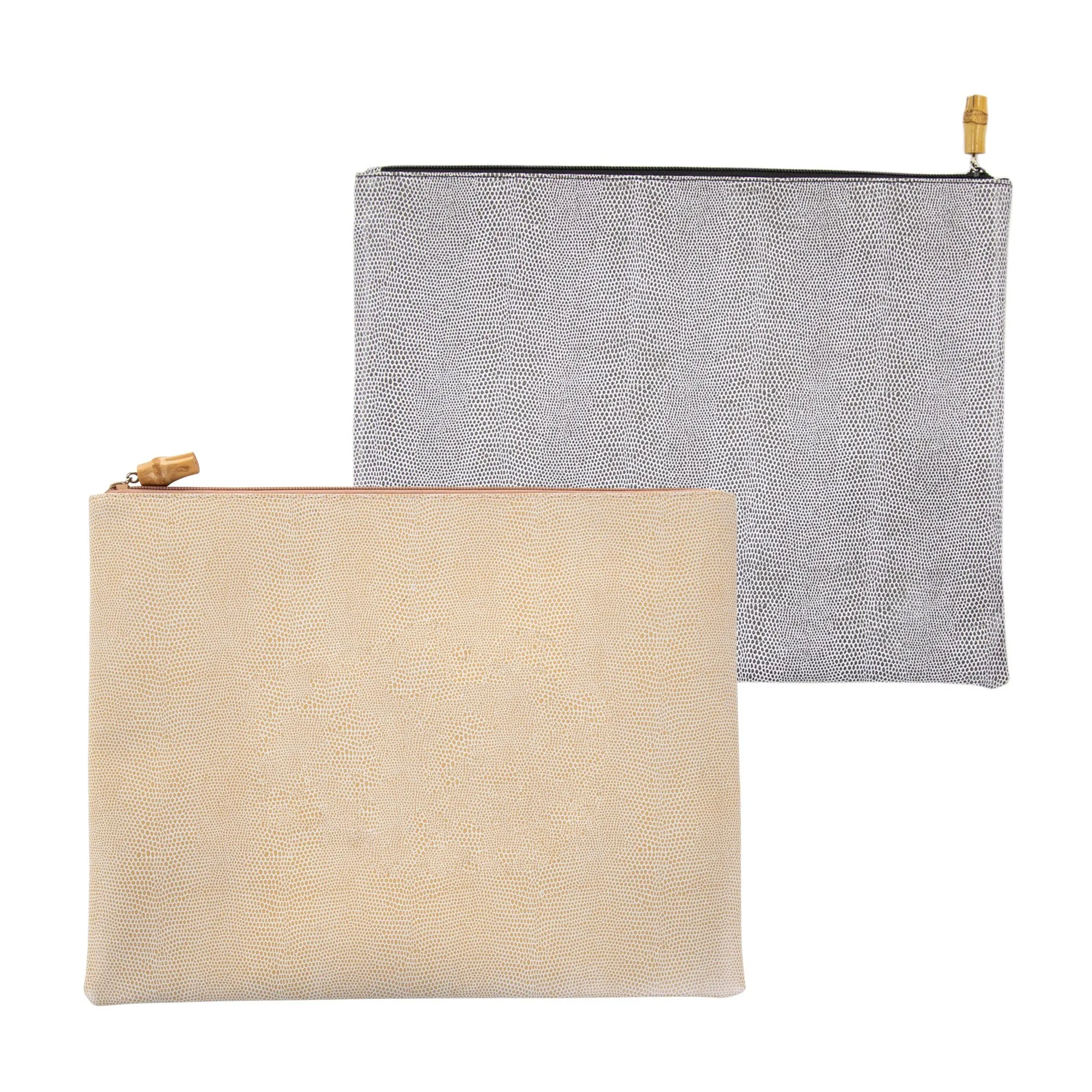 Lizard Flat Zipper Pouch