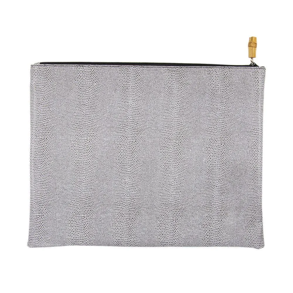 Lizard Flat Zipper Pouch