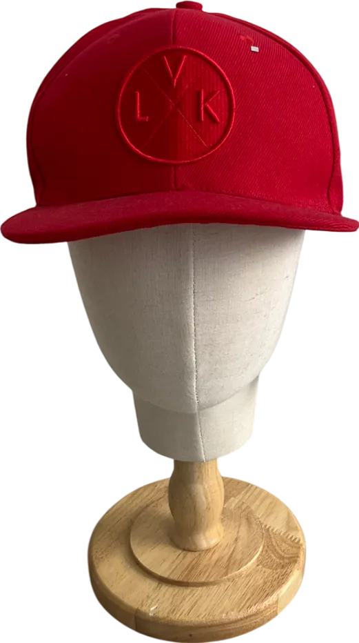 London Village Kids Red Embroidered Baseball Cap One Size