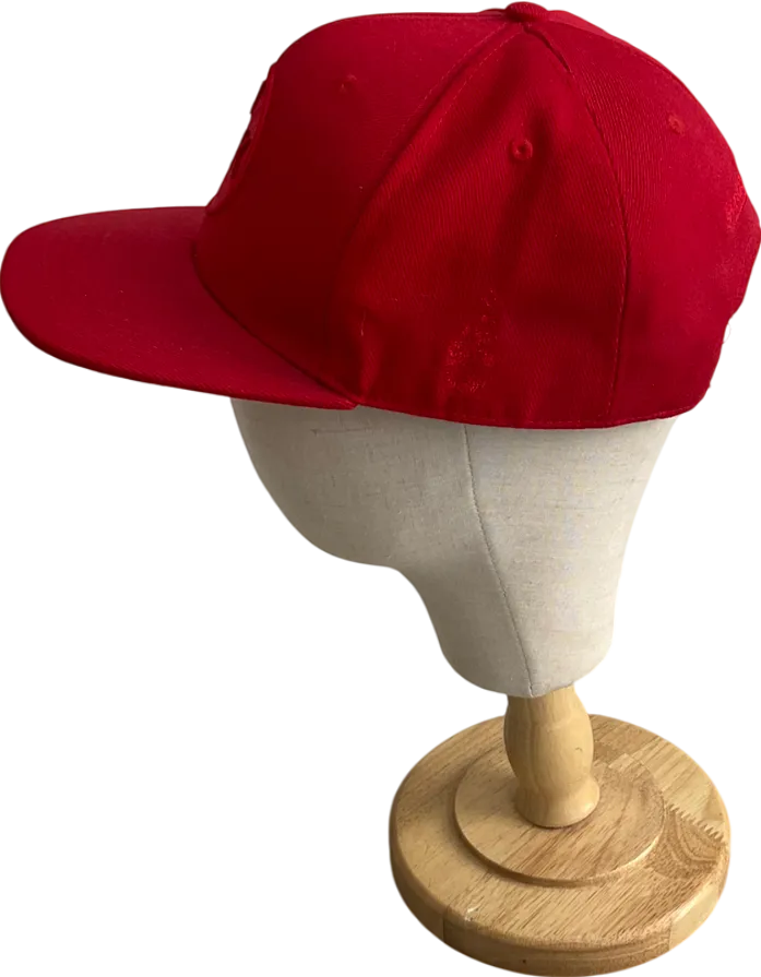 London Village Kids Red Embroidered Baseball Cap One Size