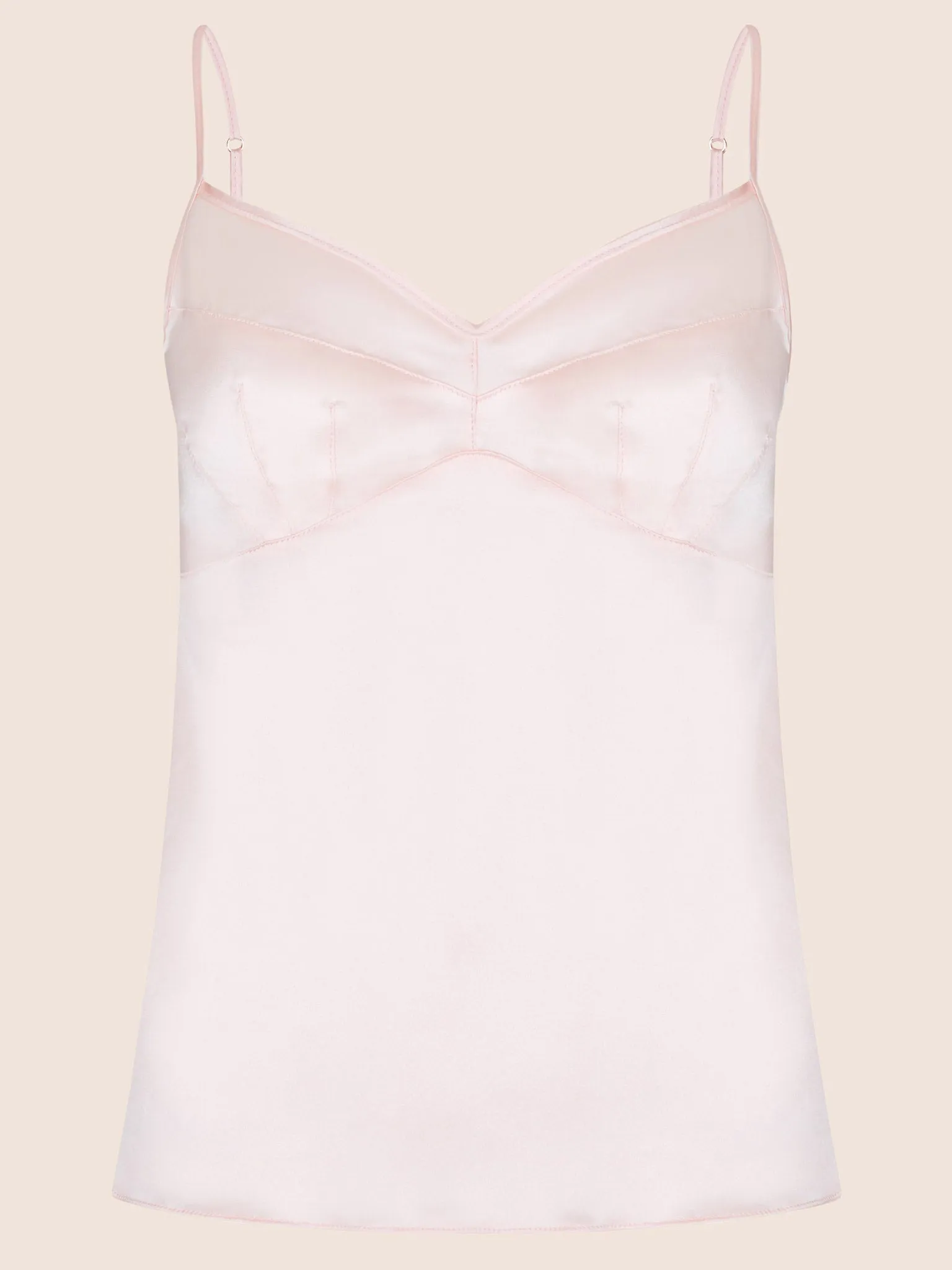 Longer Length Grace Silk Cami Top