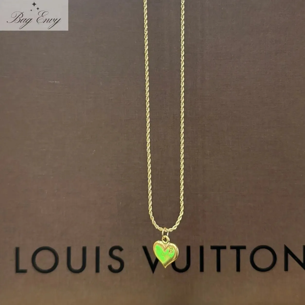 LOUIS VUITTON Gold Charm Necklaces