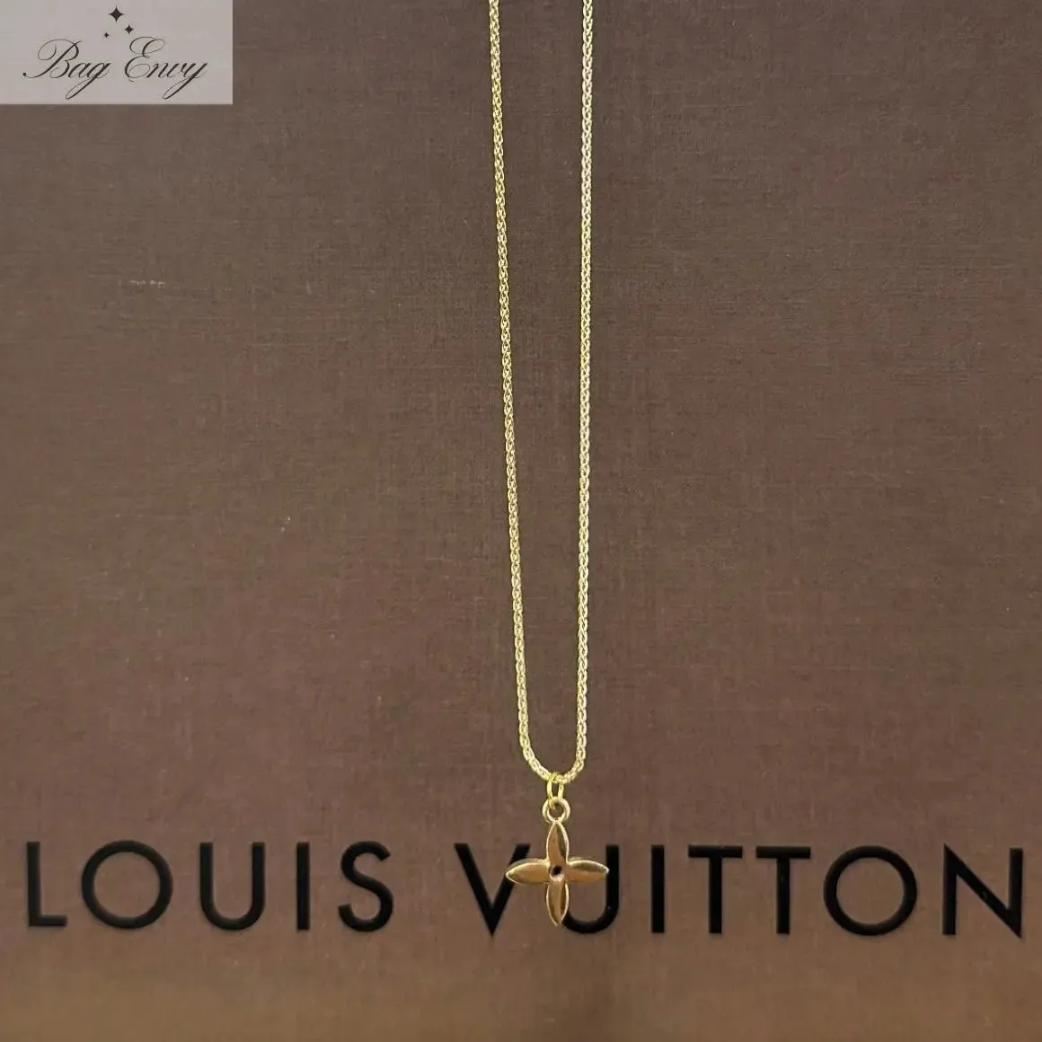 LOUIS VUITTON Gold Charm Necklaces