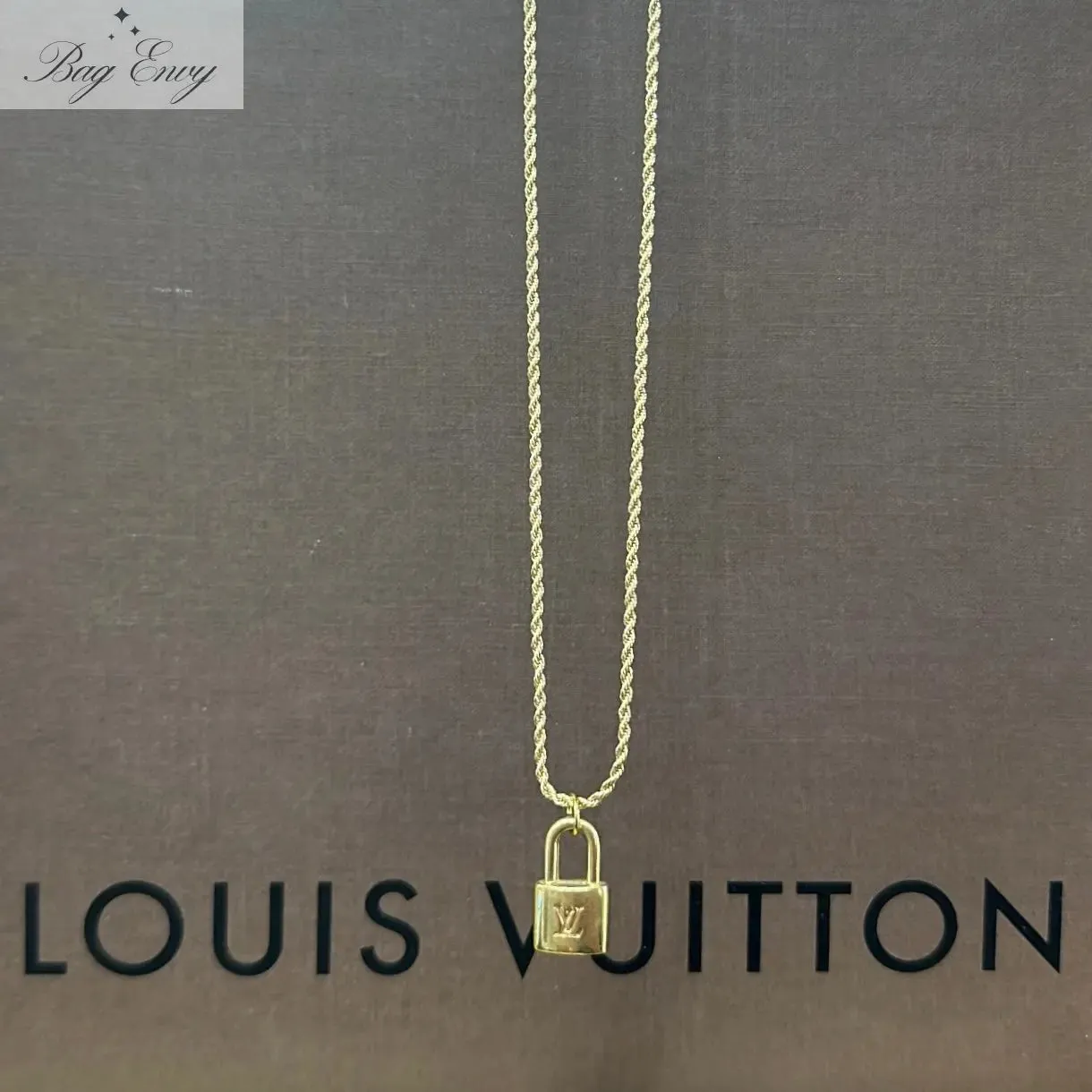 LOUIS VUITTON Gold Charm Necklaces