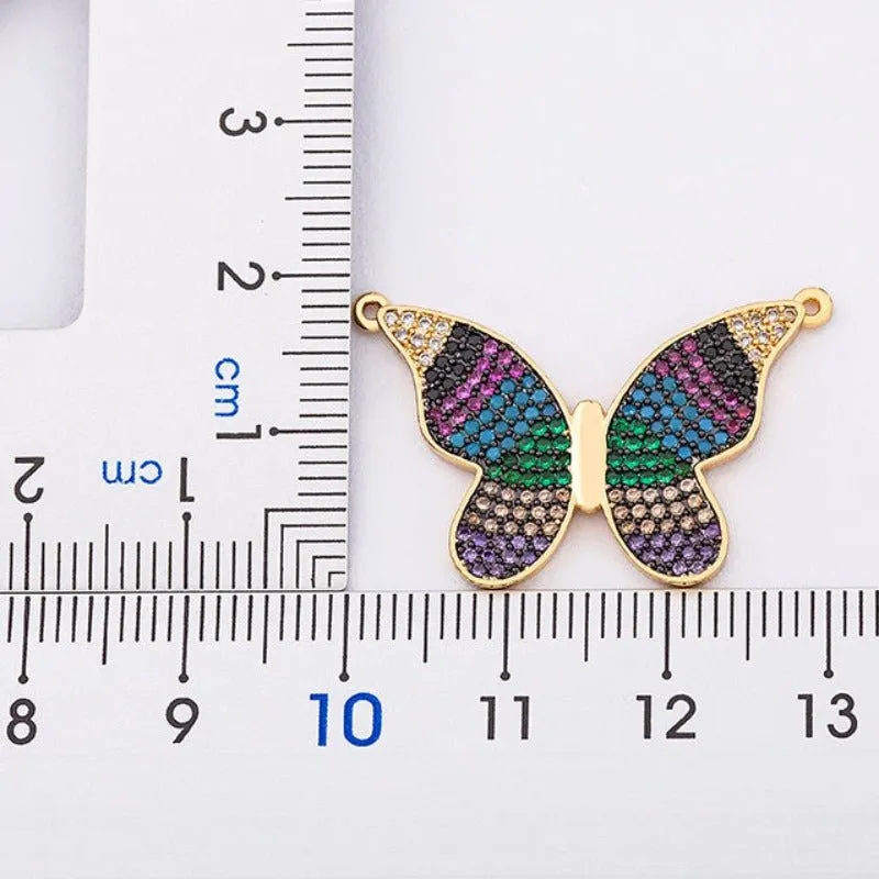 Luxury Butterfly Pendant Necklace Charm Choker for Woman Wedding Jewelry Gift