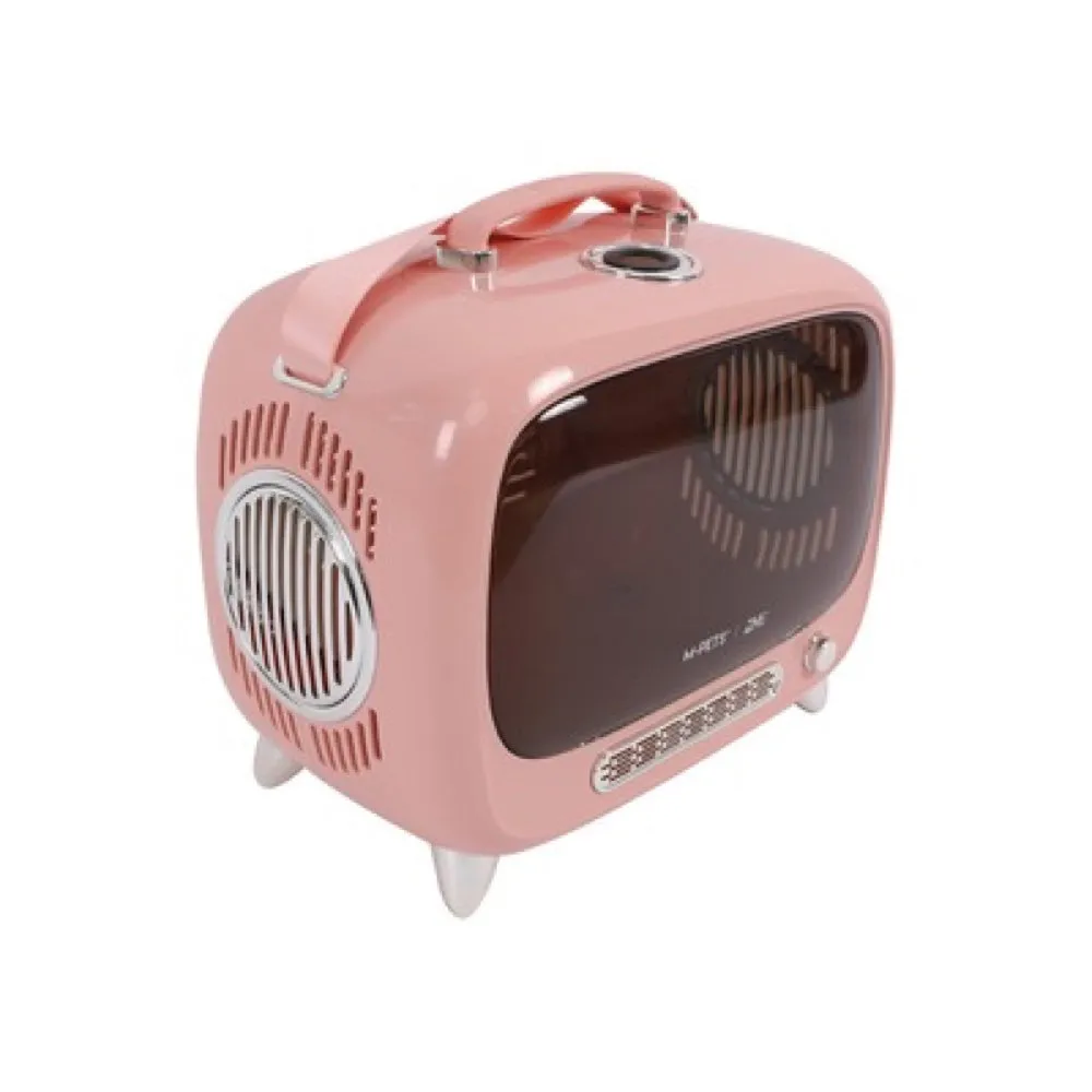 M-Pets Sixties TV Smart Pet Carrier Pink (w minor defects)