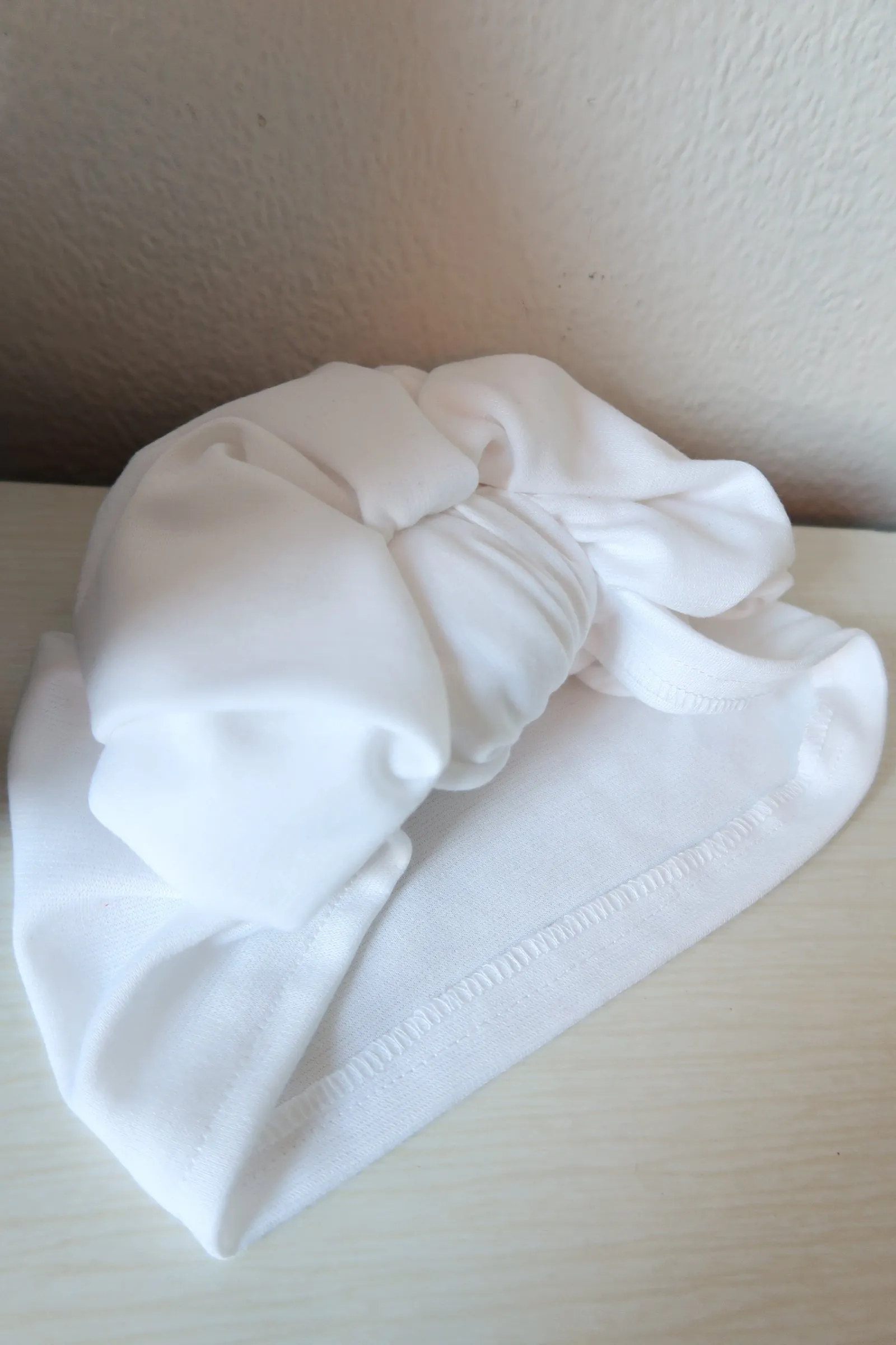 Made To Order: SCRUNCHIE KNOT 1940s Pre-tied Stretchy Turban in 8 Colours: red, black, leopard, olive green, mustard, rust, grey & navy