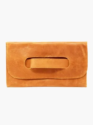 Mare Handled Clutch in Cognac
