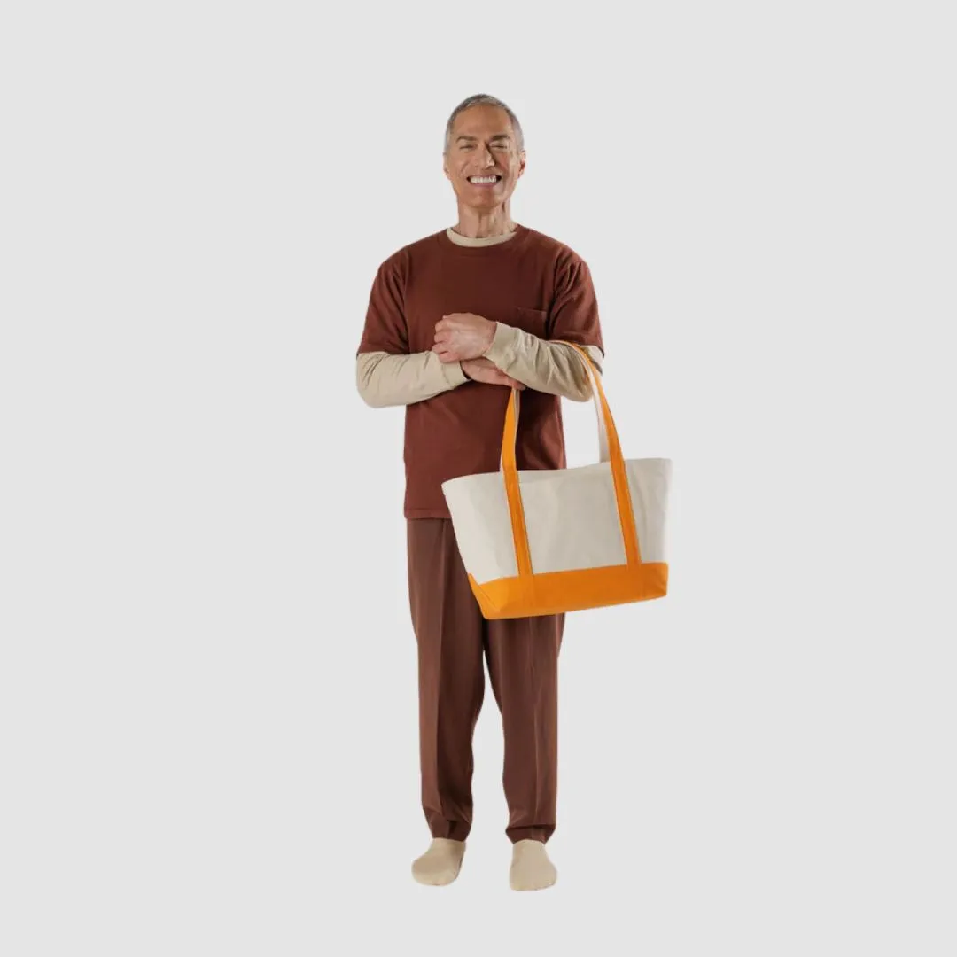 Medium Heavyweight Canvas Tote (Tangerine)