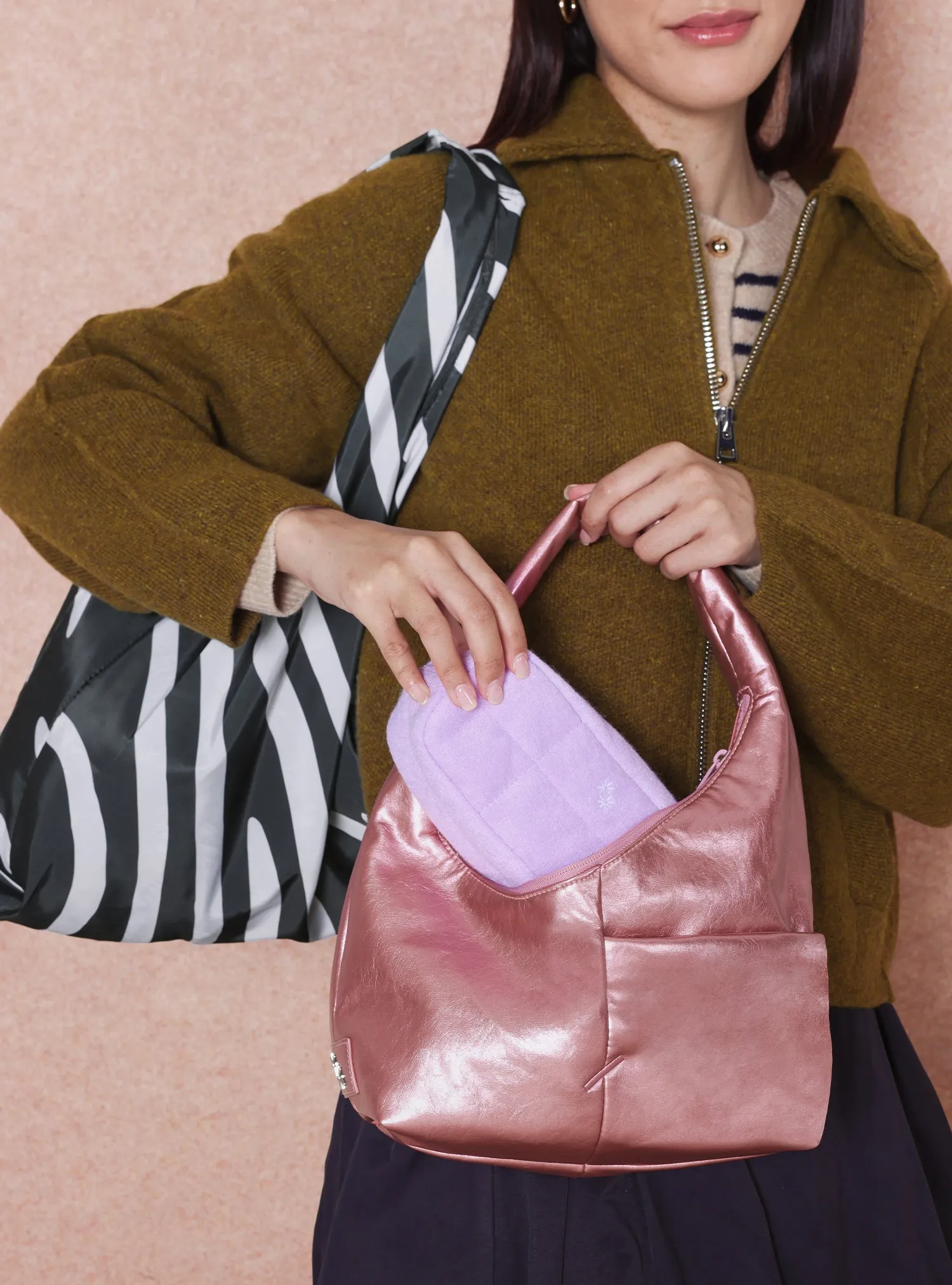Mini Pillow Pouch (Terry Lilac)
