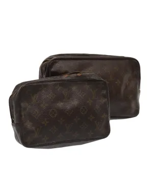 Monogram Trousse Toilette Clutch Bag 2-Piece Set