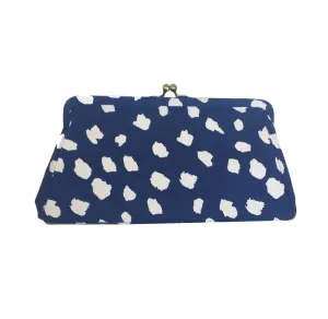 Navy Fleck Clutch