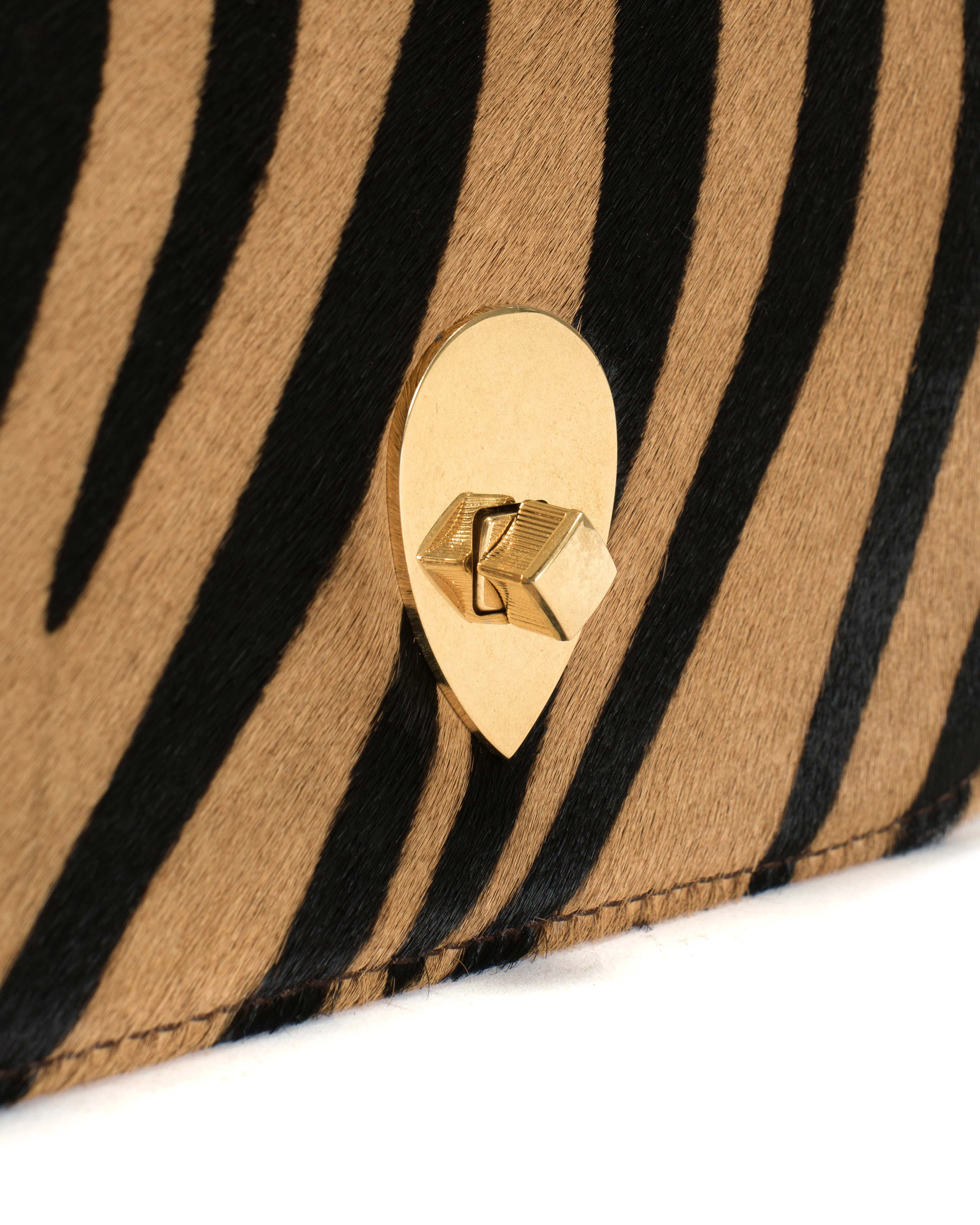 Nielle petite crossover bag Calf hair Tiger