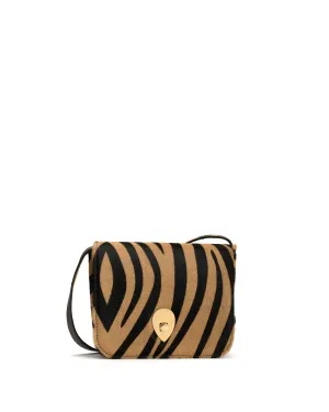 Nielle petite crossover bag Calf hair Tiger