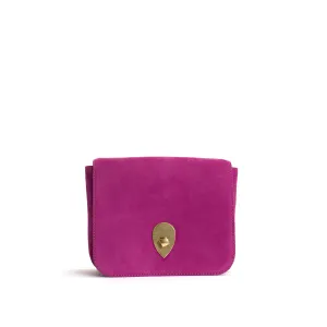 Nielle petite crossover bag Calf suede Raspberry