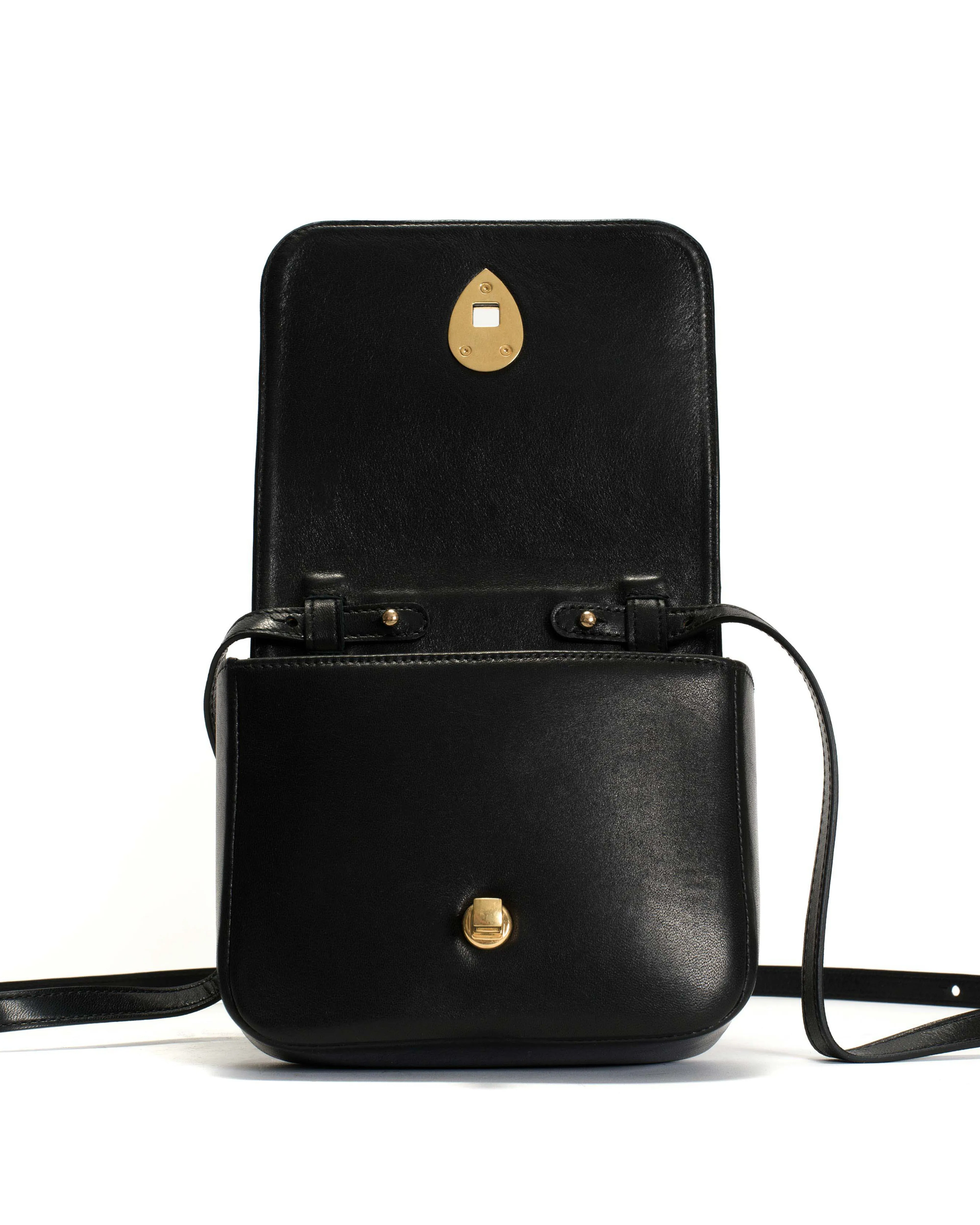 Nielle petite crossover bag Shiny lamb Black