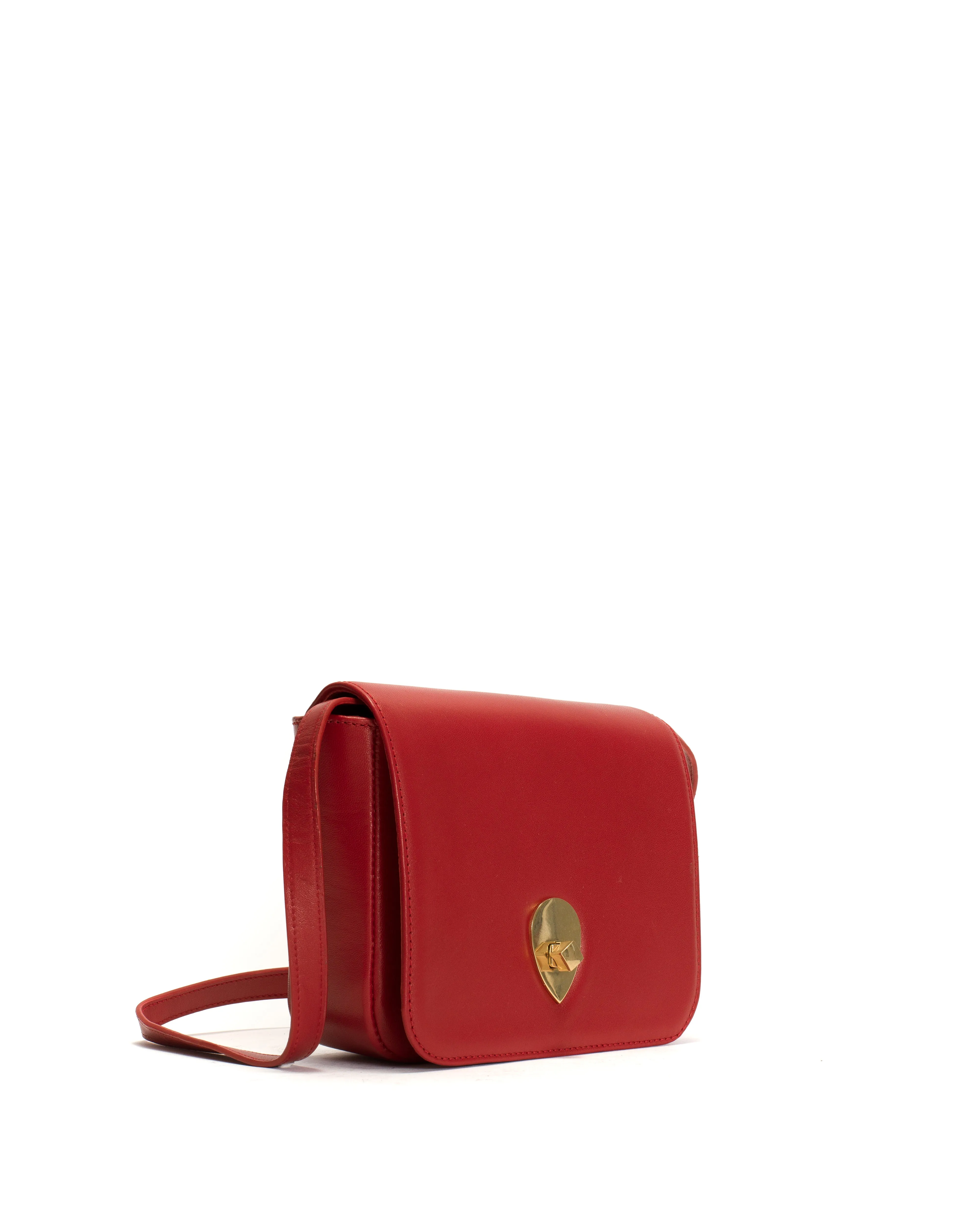 Nielle petite crossover bag Silky lamb Ruby red