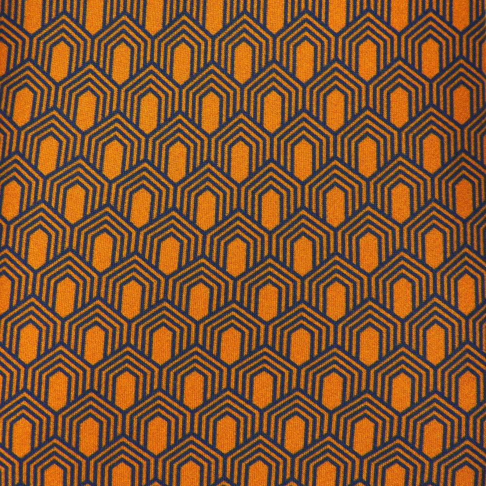 Orange Metropolitan Flair Duchesse Silk Tie