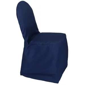 Polyester Chair Cover Navy Blue