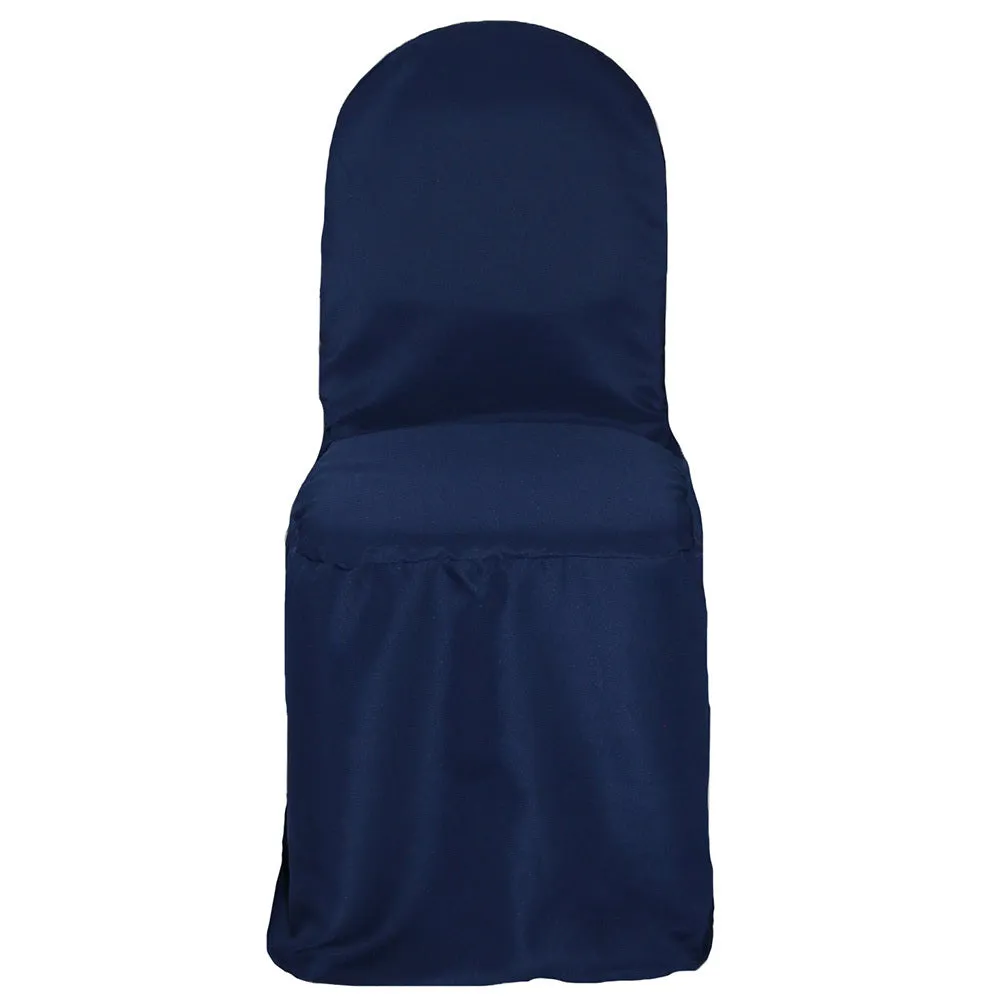 Polyester Chair Cover Navy Blue