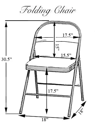 Polyester Folding Chair Cover Ivory