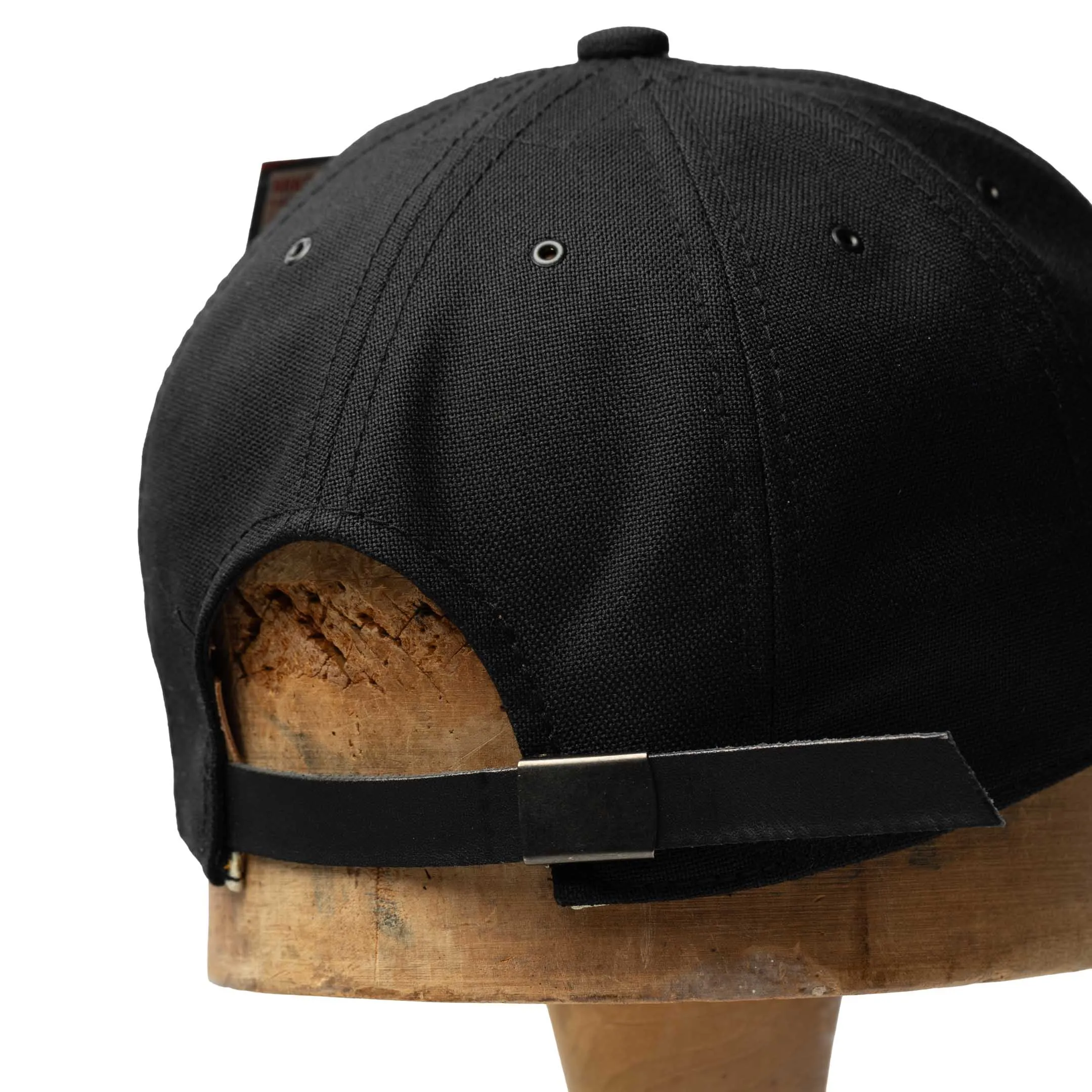 Poten Vintage Hopsack Baseball Cap Black
