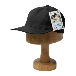 Poten Vintage Hopsack Baseball Cap Black