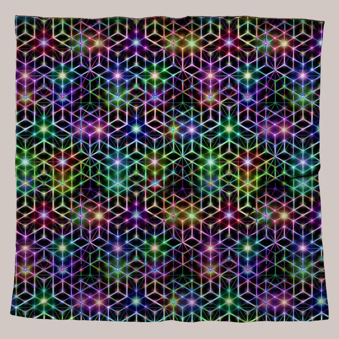 Psychedelic Bandana (UV/RGB, Eco-Friendly, Unisex) | 2CB