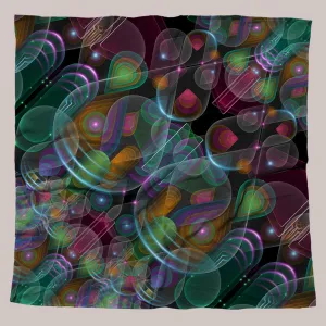Psychedelic Bandana (UV/RGB, Eco-Friendly, Unisex) | BUBBLEDROP