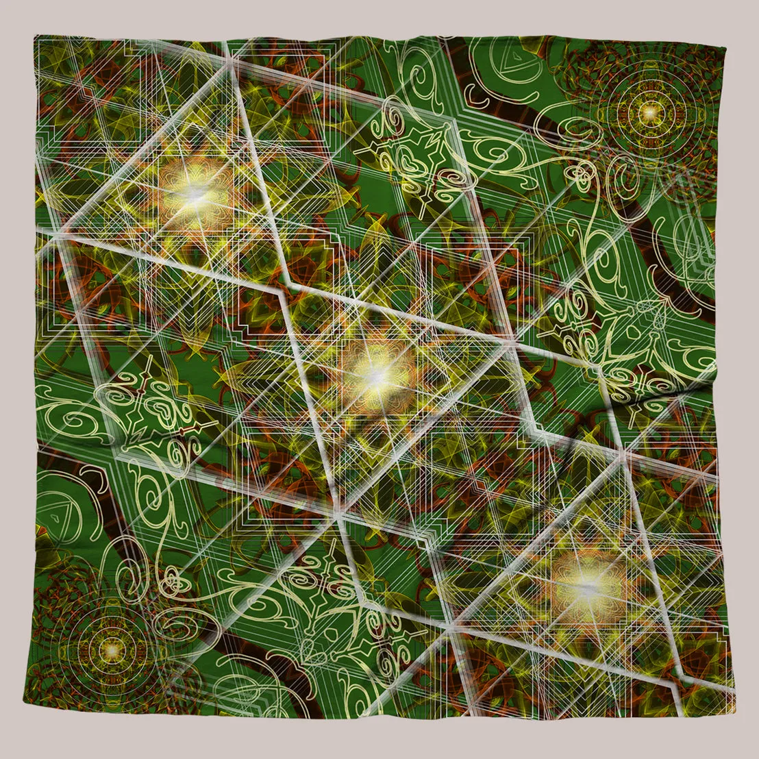 Psychedelic Bandana (UV/RGB, Eco-Friendly, Unisex) | ENTHEOPASSAGE