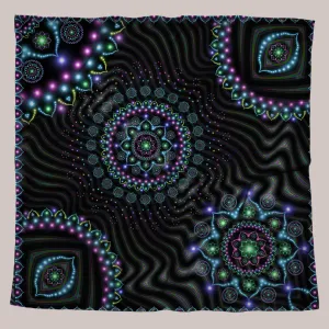 Psychedelic Bandana (UV/RGB, Eco-Friendly, Unisex) | LUMINDALA