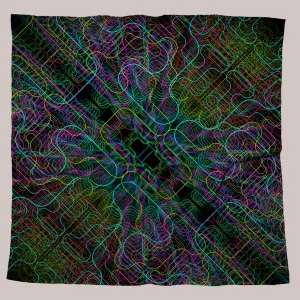 Psychedelic Bandana (UV/RGB, Eco-Friendly, Unisex) | SHAMAN SONG