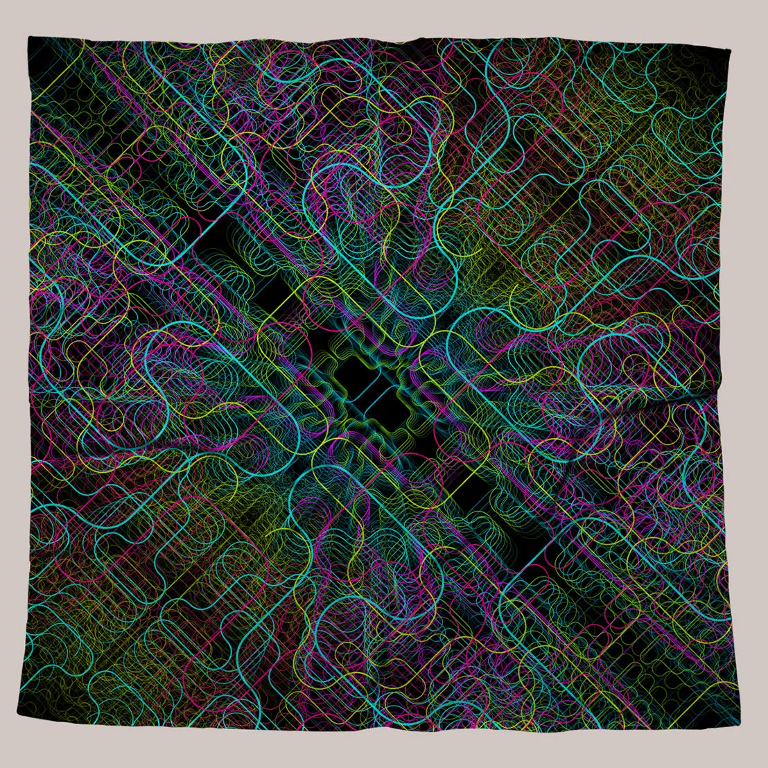Psychedelic Bandana (UV/RGB, Eco-Friendly, Unisex) | SHAMAN SONG