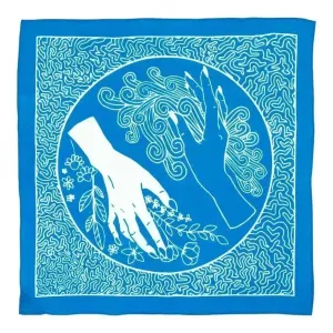 "Flow & Kindness" 100% Organic Cotton Bandana | Design By Raee Lorton