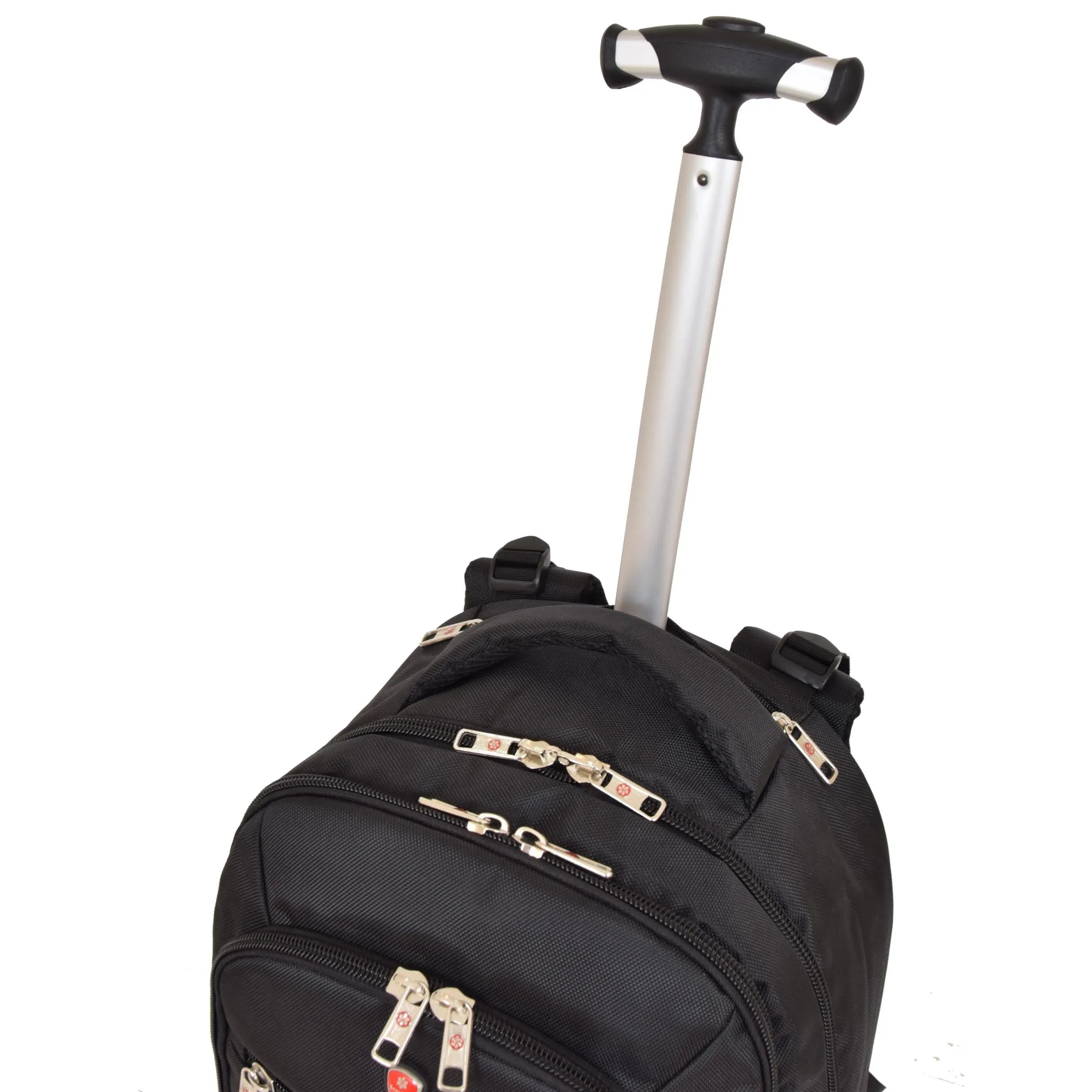 Rolling Backpack Cabin Size Travel Bag Hiking Rucksack Goodwin Black