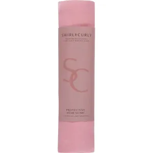Satin Head Scarf for Naturally Curly Hair (Pink)