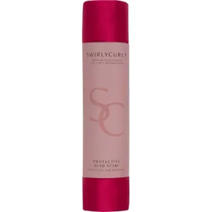 Satin Head Scarf for Naturally Curly Hair (Red)