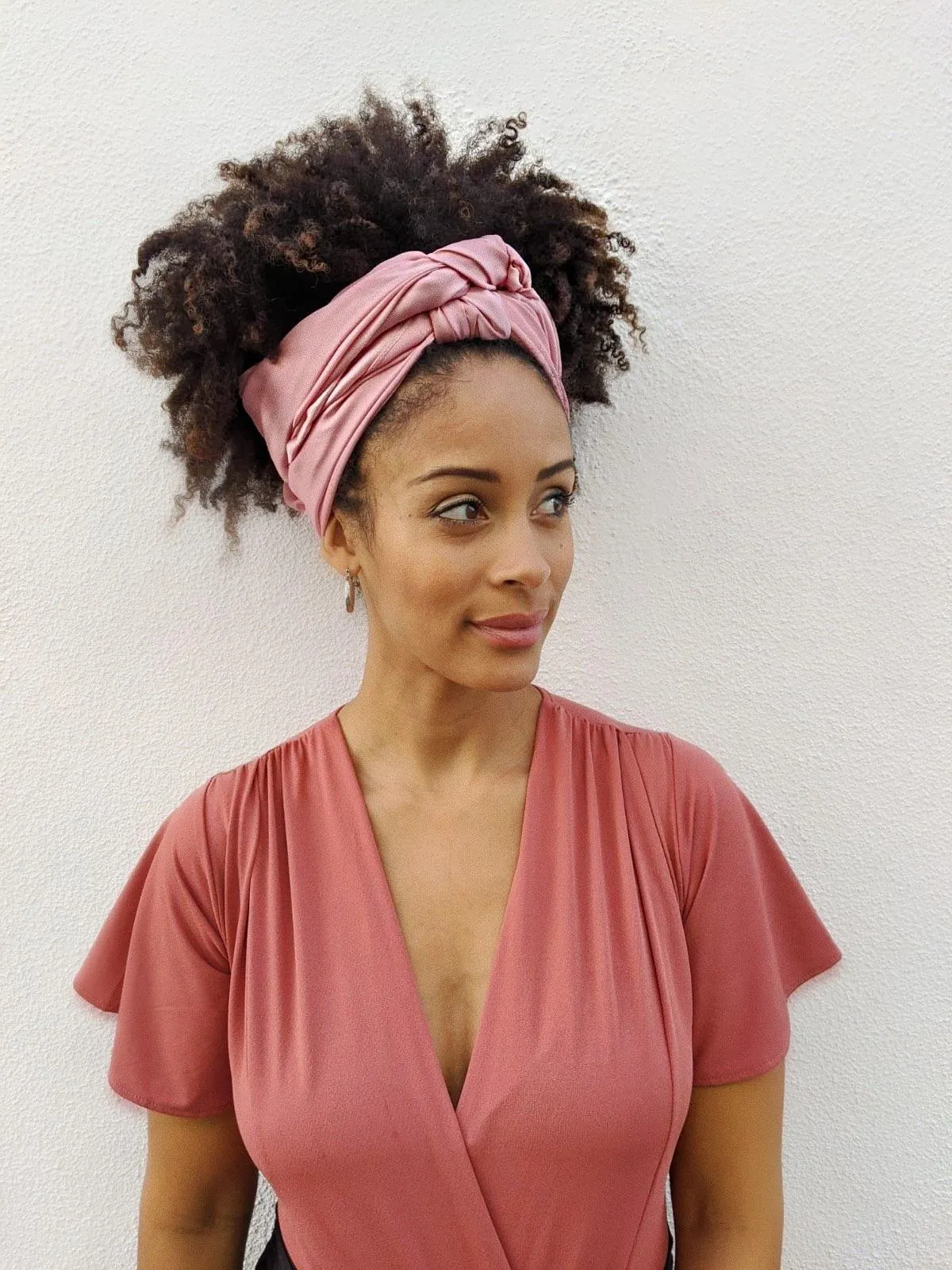 Satin Head Scarf for Naturally Curly Hair