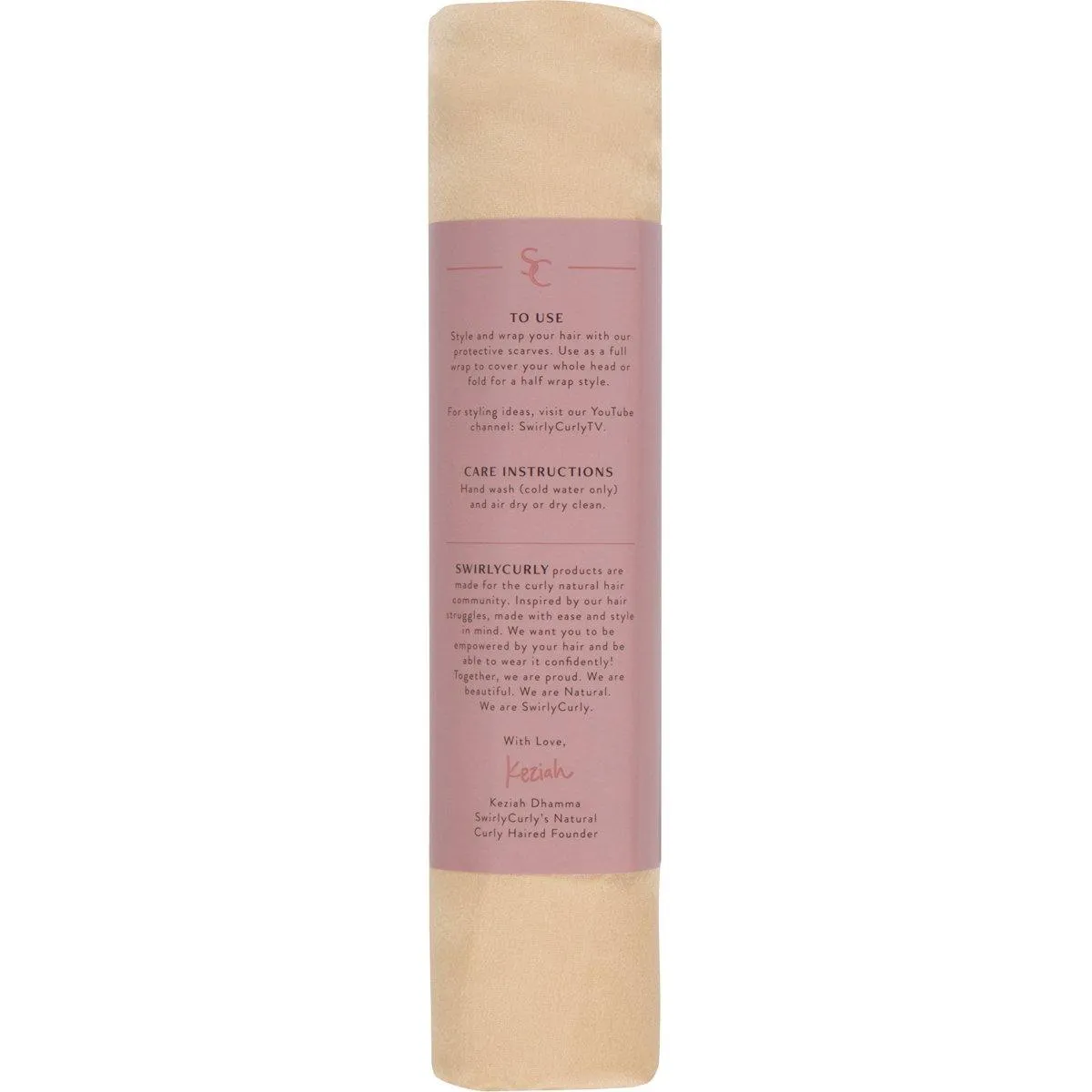 Satin Head Scarf for Naturally Curly Hair