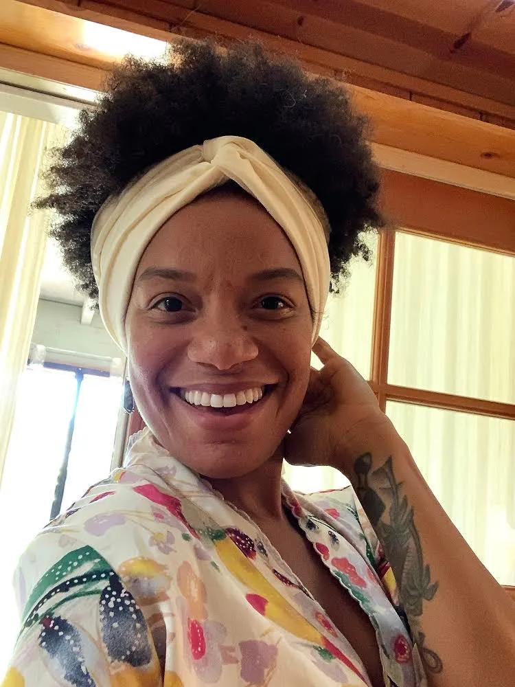 Satin Head Scarf for Naturally Curly Hair