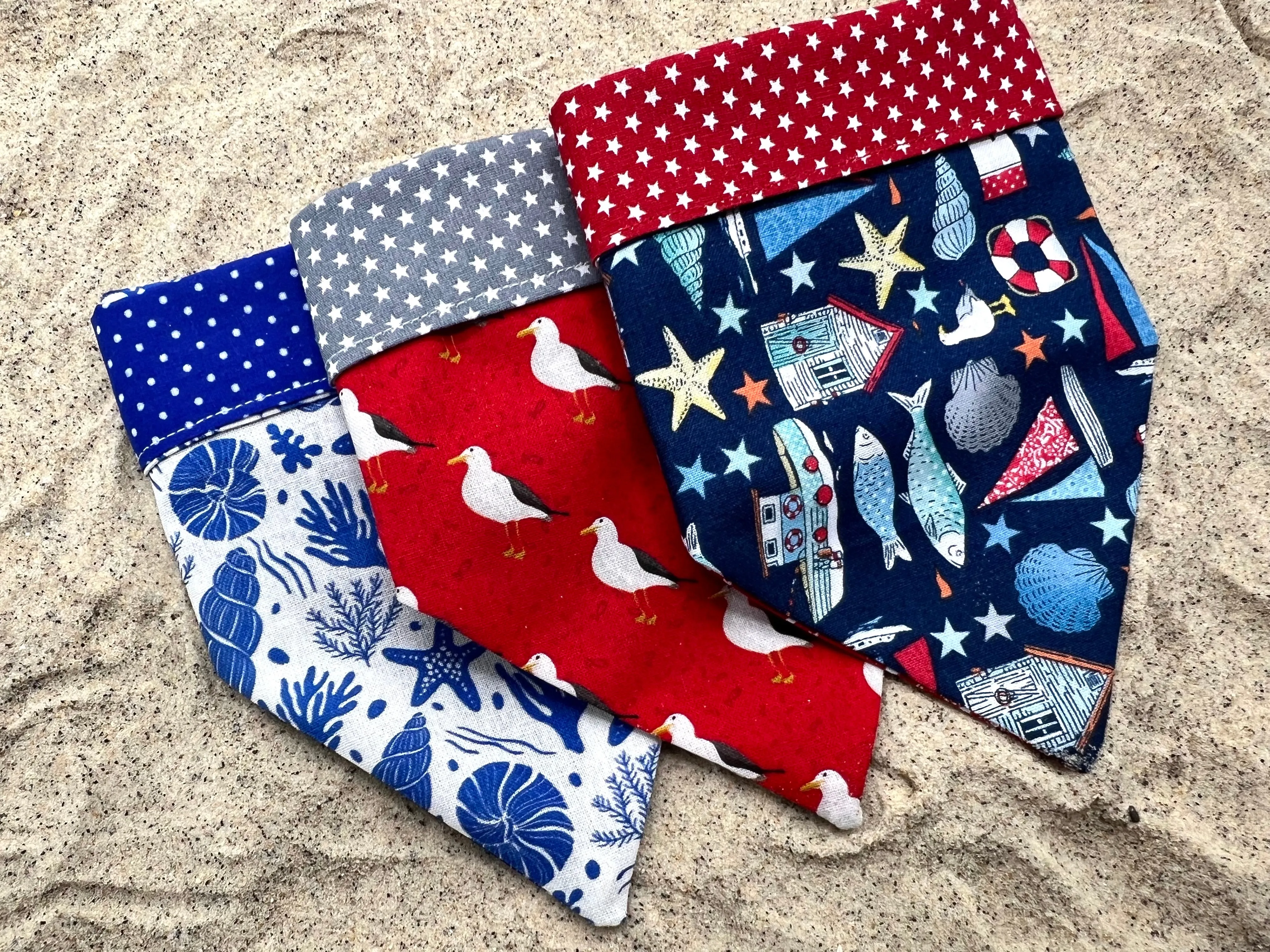 Seashells dog bandana