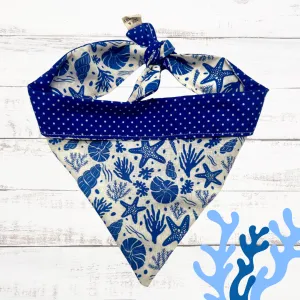 Seashells dog bandana