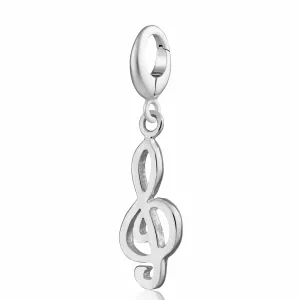 Silver Treble Clef Charm