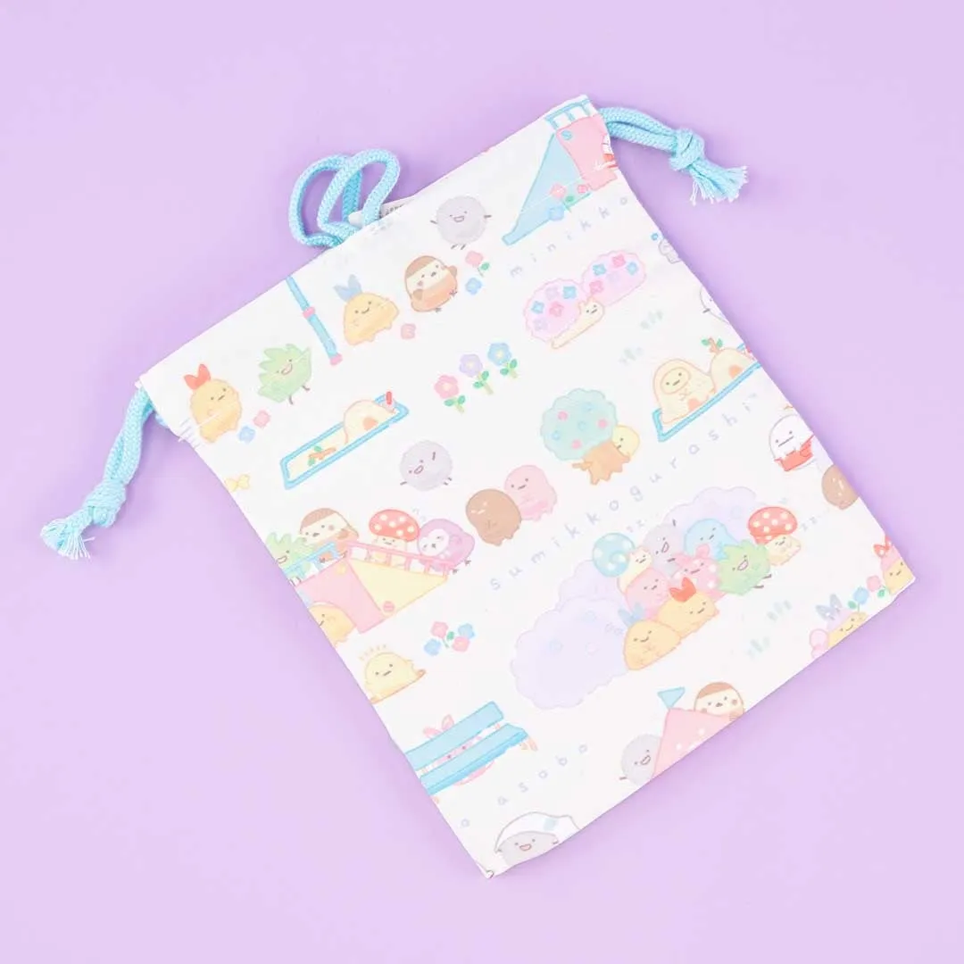 Sumikko Gurashi Playground Fun Drawstring Pouch